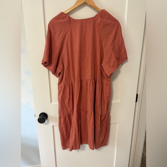 NWOT v-neck mini swing dress - Picture 3 of 5